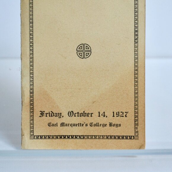 1927 Carl Marquette's College Boys Mother's & Dad's Day Frolic Dance Card - Picture 2 of 4